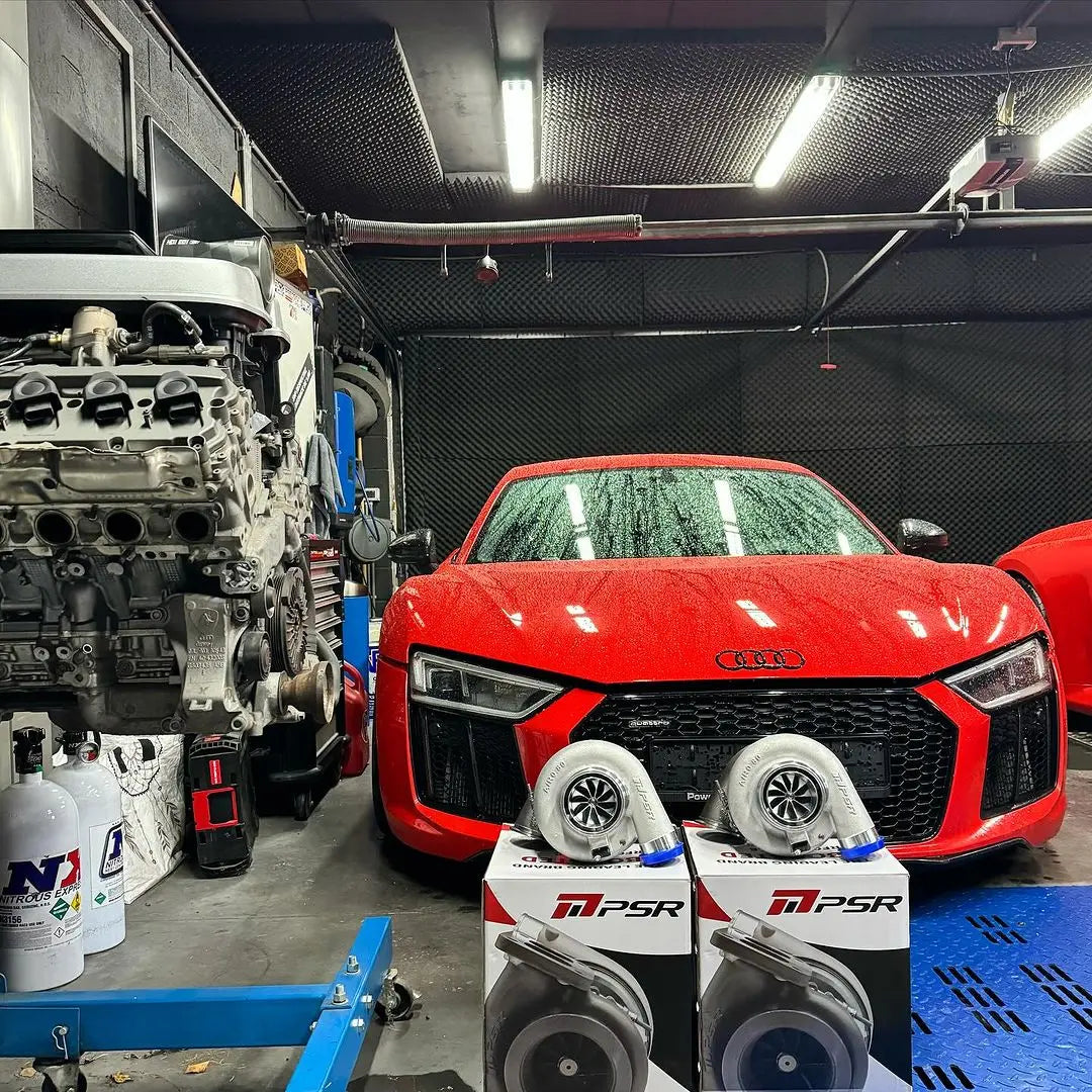 Built Audi R8 with High Performance Transmission